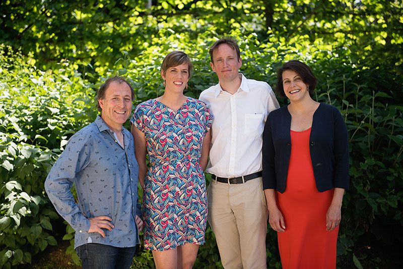 Une photo des têtes de liste Ecolo-Groen pour les élections communales 2018 à Auderghem